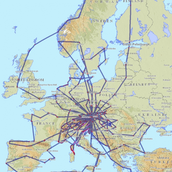 VFR Sichtflüge Europa